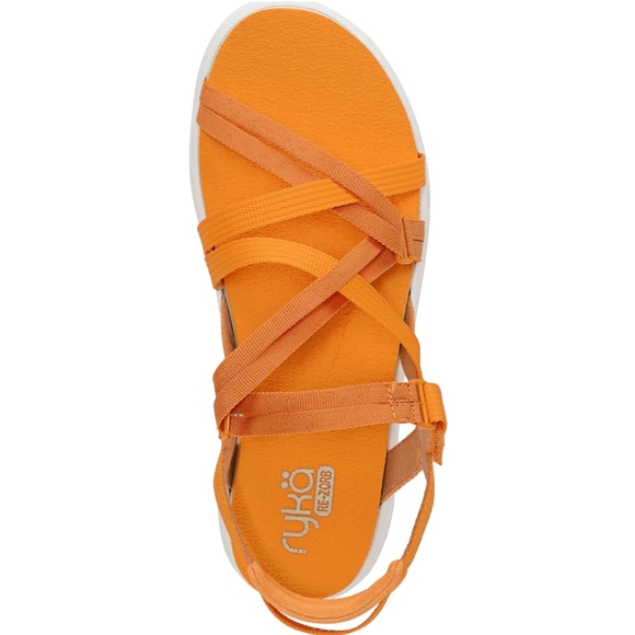 NWB Ryka 9.5 Mirasa Strappy Sporty Sandal Orange - Picture 7 of 12
